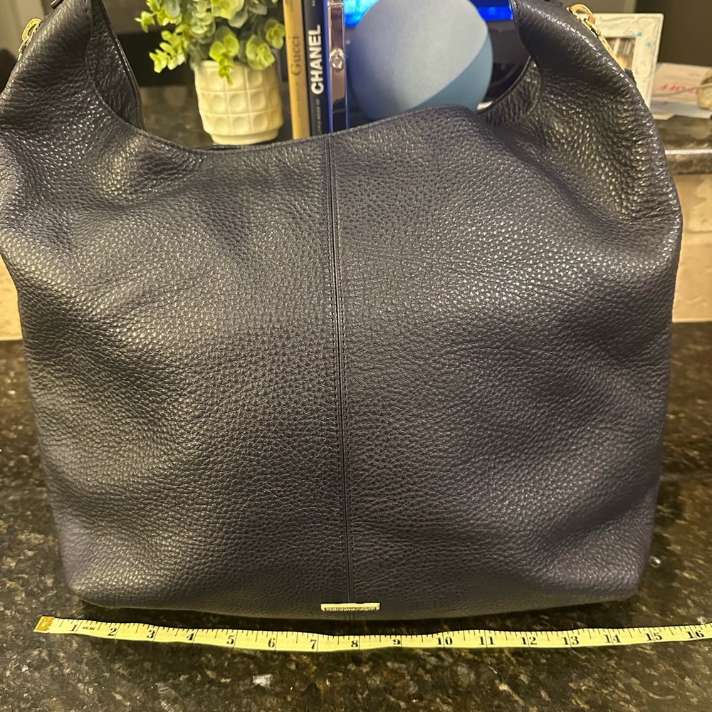 Rebecca Minkoff large pebbled leather bag w/ unbranded satin dustbag